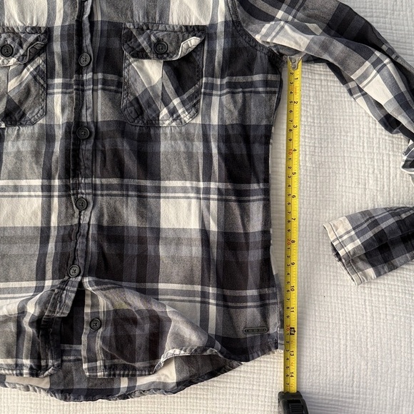 roxy plaid button down / L - Picture 6 of 9